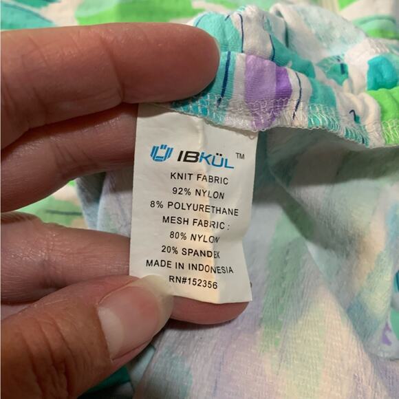 IBKUL women's medium SPF tunic shirt long sleeve Turquoise, Purple, Light Green - Picture 9 of 10